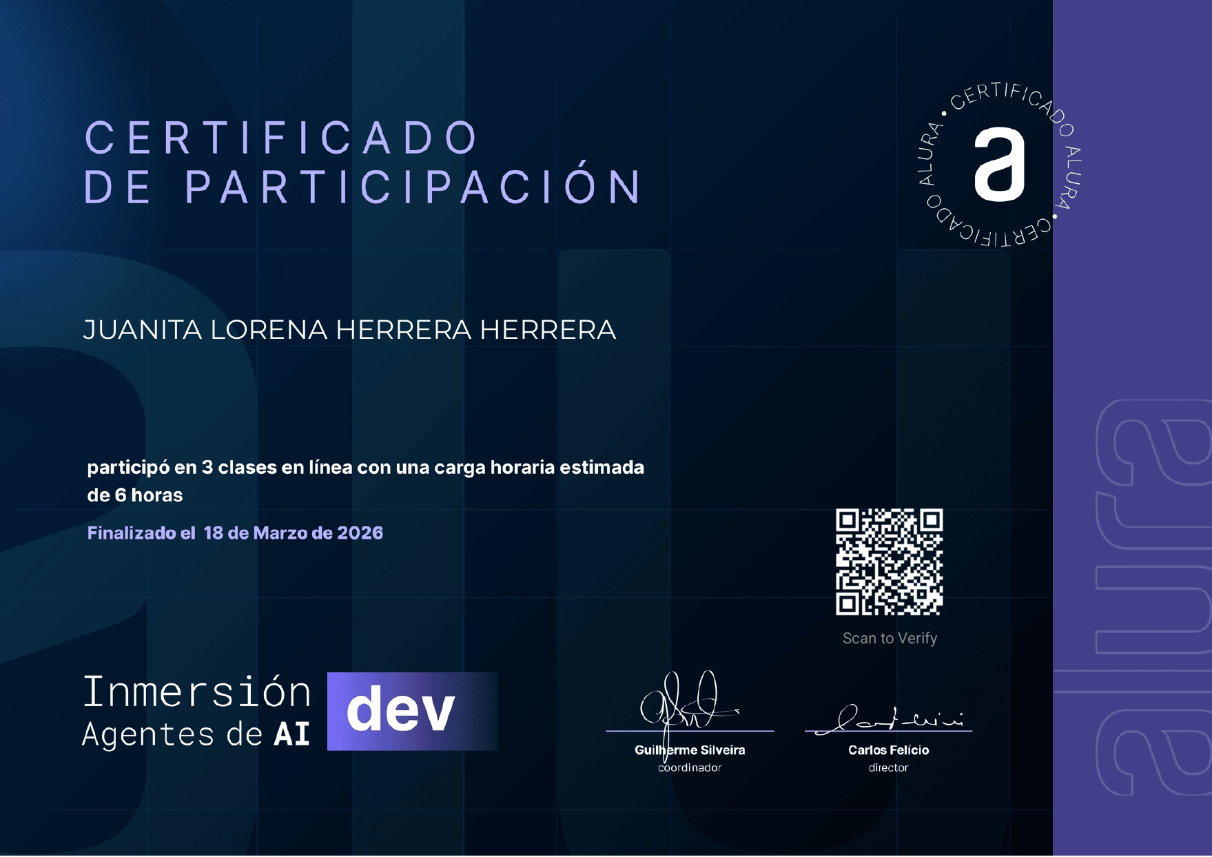 Certificado Inmersión IA